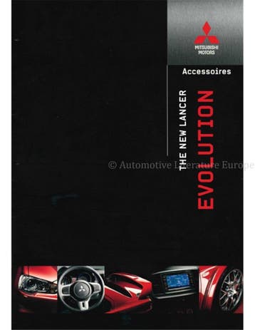 2008 MITSUBISHI LANCER EVOLUTION X ACCESSOIRES BROCHURE