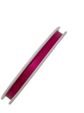 Dubbelsatijn lint 207 Azalea cyclaam 10 mm / rol 50 meter, Nieuw