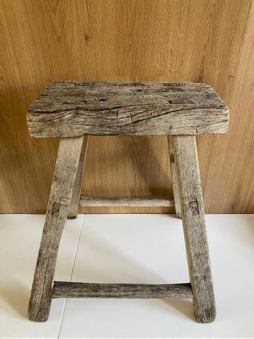 Kruk - Hout - Hergebruikt iepenhout, Antiek en Kunst