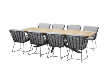 4 Seasons Outdoor Fabrice tuinset antraciet met Minerva