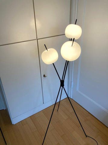 Statief vloerlamp - Opaline glas - KDLN Kushi Floor