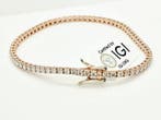 Tennis armband - 18 karaat Roségoud - 2.80ct. tw. Diamant