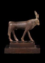 Oude Egypte, late periode Brons Apis-stierbeeldje
