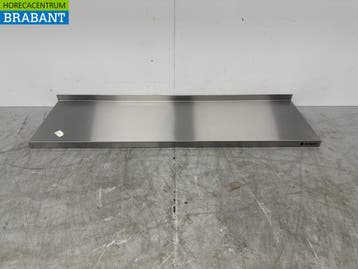 Etagère murale en acier inoxydable 140 x 40 cm Horeca, Verzenden