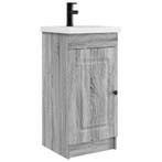 vidaXL Badkamer Vanity met Wastafel Grijs Sonoma 42 x 40 x, Verzenden, Nieuw