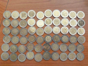 Europa. Euro Various Years (97 coins) (Zonder minimumprijs)