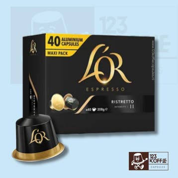 L’OR Ristretto 40 st. intensiteit 11 Nespresso® compatibel, Verzenden, Nieuw