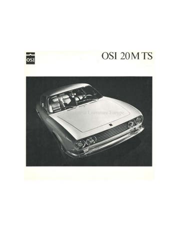 1968 OSI-FORD 20M TS BROCHURE FRANS, Ophalen of Verzenden, Nieuw
