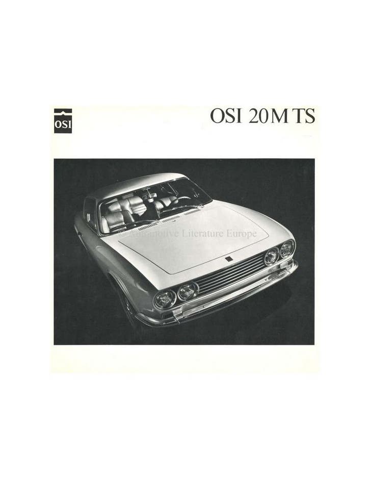 1968 OSI-FORD 20M TS BROCHURE FRANS, Livres, Autos | Brochures & Magazines, Enlèvement ou Envoi