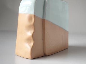 Sdeisha Celadon Flower Vase, Origineel gesigneerde doos -
