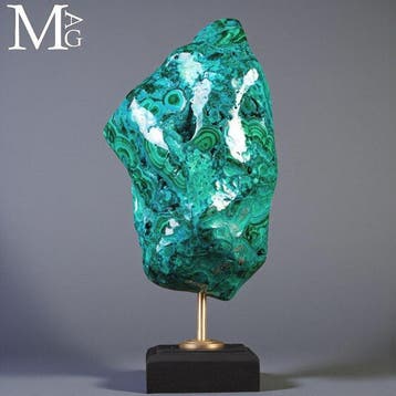 Malachiet en Chrysocolla - Monster van Uitzonderlijke, Verzamelen