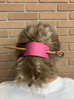 Lederen Haar pin /haar speld. 19 verschillende kleuren, Ophalen of Verzenden