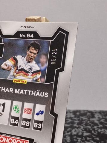2026 Panini Prizm Monopoly Lothar Matthaus 11/25 Serialized, Verzamelen, Nieuw