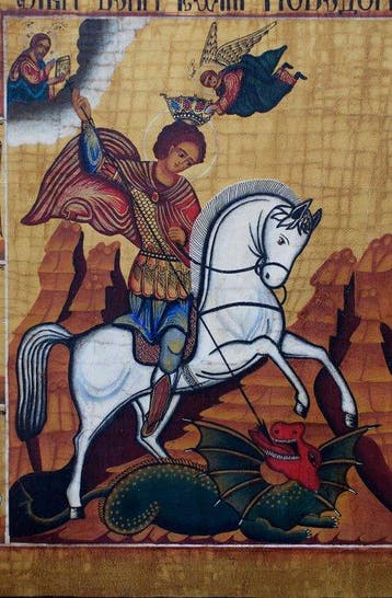 Icoon - Russisch-orthodoxe ikonenset Sint Joris en de