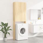 vidaXL Wasmachinekast 64x25,5x190 cm sonoma eikenkleurig, Verzenden