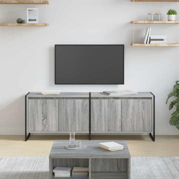 vidaXL TV Kast Grijs Sonoma 140 x 36 x 49,5 cm Bewerkt hout, Verzenden, Nieuw