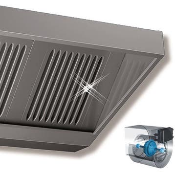 schuinmodel afzuigkap plug and play 1500x700x460 mm, Verzenden