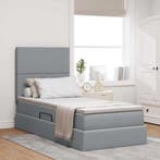 vidaXL Opslag bed met matras Lichtgrijs 90 x 200 cm, Huis en Inrichting, Slaapkamer | Bedden, Verzenden, Nieuw