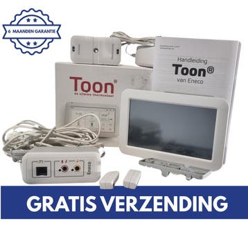 Eneco Toon Compleet Set | Thermostaat | Toon Thermostaat, Verzenden, Slimme thermostaat, Zo goed als nieuw