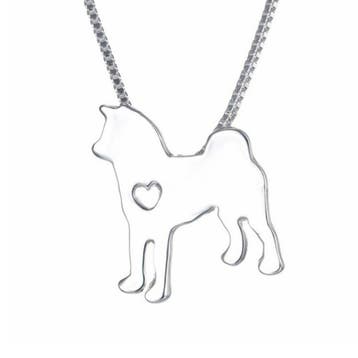 Fako Bijoux - Ketting - Hond - Keeshond - Zilverkleurig, Verzenden, Nieuw