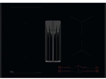 AEG XUB6845AB - Inductie kookplaat met afzuiging - 80 cm -, Elektronische apparatuur, Kookplaten, Verzenden, Zo goed als nieuw