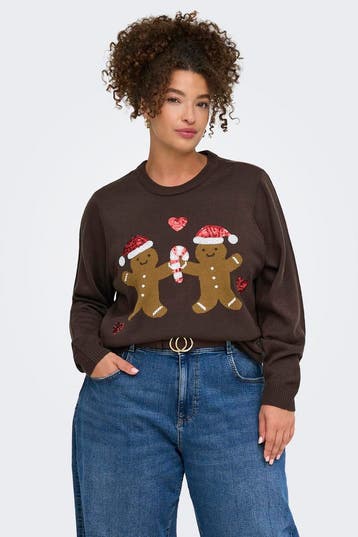 ONLY trui Christmas ronde halsXL=54Maat 46/48 (XL) of groter, Kleding | Dames, Verzenden, Nieuw, Maat 46/48 (XL) of groter, Overige kleuren