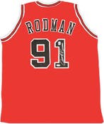 Double Team - NBA - Dennis Rodman - Autograph - Red Custom, Nieuw