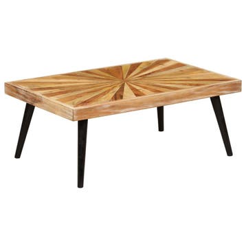 vidaXL Salontafel 90x55x36 cm massief mangohout, Verzenden, Nieuw
