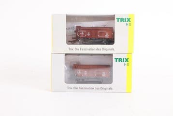 Trix H0 - 24050 - Modeltrein goederenwagon (2) -, Hobby & Loisirs créatifs, Trains miniatures | HO