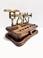 Westa - Post/brieven weegschaal - Hout, Messing, Antiek en Kunst