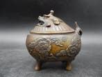 Wierookbrander - Old copper lion incense burner - Koper, Antiek en Kunst