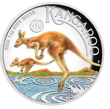 Australië. 1 Dollar 2026 – Kangaroo – 1 oz Silver coin – Ag