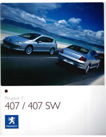 2006 PEUGEOT 407 BROCHURE NEDERLANDS, Ophalen of Verzenden