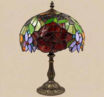 Lamp - opaalachtig glas, lood, composietmateriaal met, Nieuw