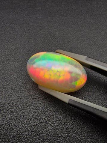 9.3 cts Natural Opal Honey Comb | 4K video Cabochon -