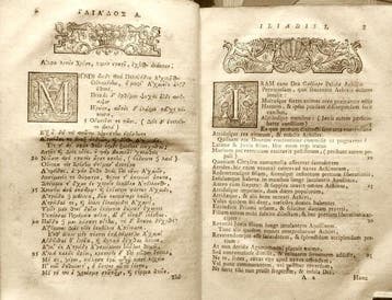 Omero. - Homeri Opera. Iliadis. - 1744