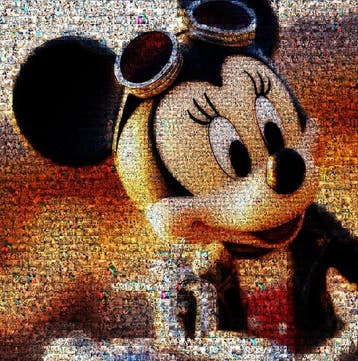 David Law - Crypto Mickey & Minnie - Route 66 - Format XL