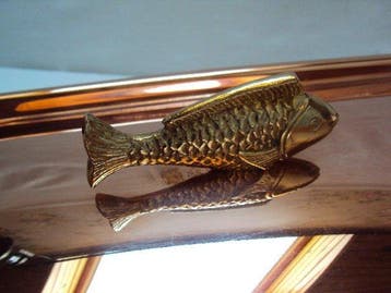Magnifique Poissonnière cuivre et inox - Serveerset voor vis