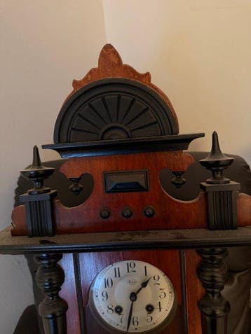 Wandklok - vedette - Antiek Hout - 1920-1930, 1930-1940