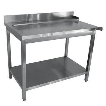 Afvoertafel | RVS | Links | Bodemschap | 700x700x880(h)mm, Verzenden