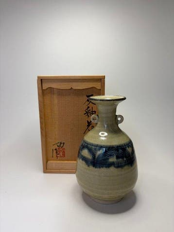 Set van drie Japanse keramische vazen – celadon en glazuur