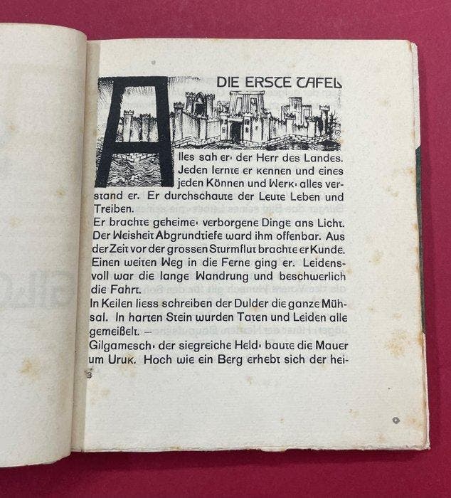 Hans Steiner (Illustrator) - Gilgamesch, eine Erzählung aus, Antiek en Kunst, Antiek | Boeken en Manuscripten