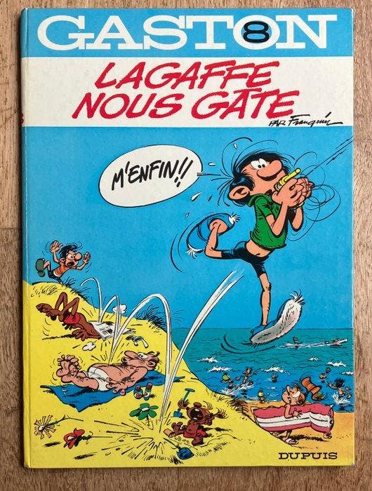 Gaston T8 - Lagaffe nous gâte - C - 1 Album - Eerste druk -, Livres, BD