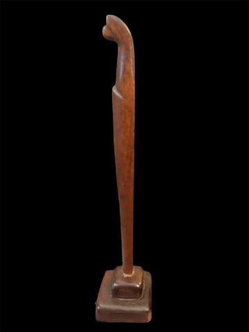Beeld, Modernistische houten Madonna / Maria - 34 cm - Hout