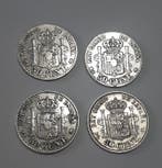 Spanje. 50 Cent 1880/1894 (4 monete) (Zonder minimumprijs)