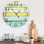 vidaXL Wandklok 60 cm MDF meerkleurig, Verzenden