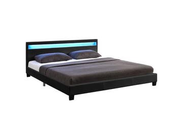 Veiling - Gestoffeerd bed Paris - 140 x 200 cm - Zwart, Nieuw