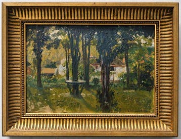 Carlo Brancaccio (1861–1920) - Le jardin aux grands arbres, Antiek en Kunst