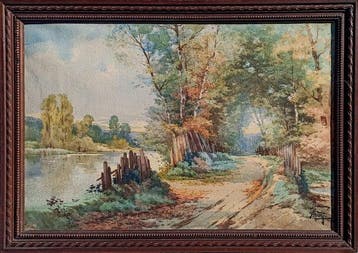Théophile Gide (1822-1890) - French landscape - Country path
