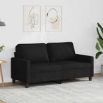 vidaXL Tweezitsbank / zetel 140 cm stof zwart, Verzenden, Nieuw